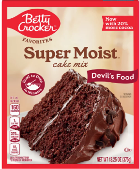 BETTY CROCKER Favorites 'Devil's Food' Super Moist Cake Mix 375 gr